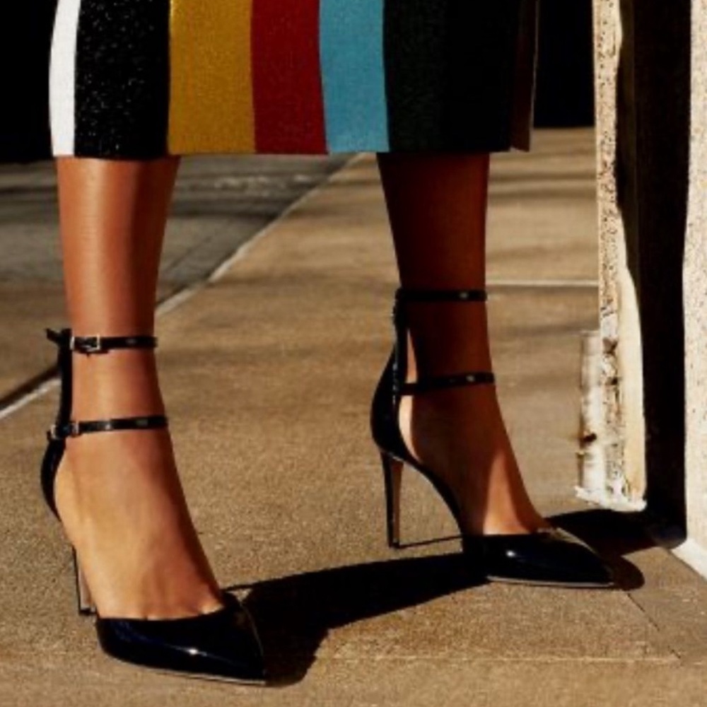 Tamara Melon Rendezvous 90 - Black Patent Leather Heels